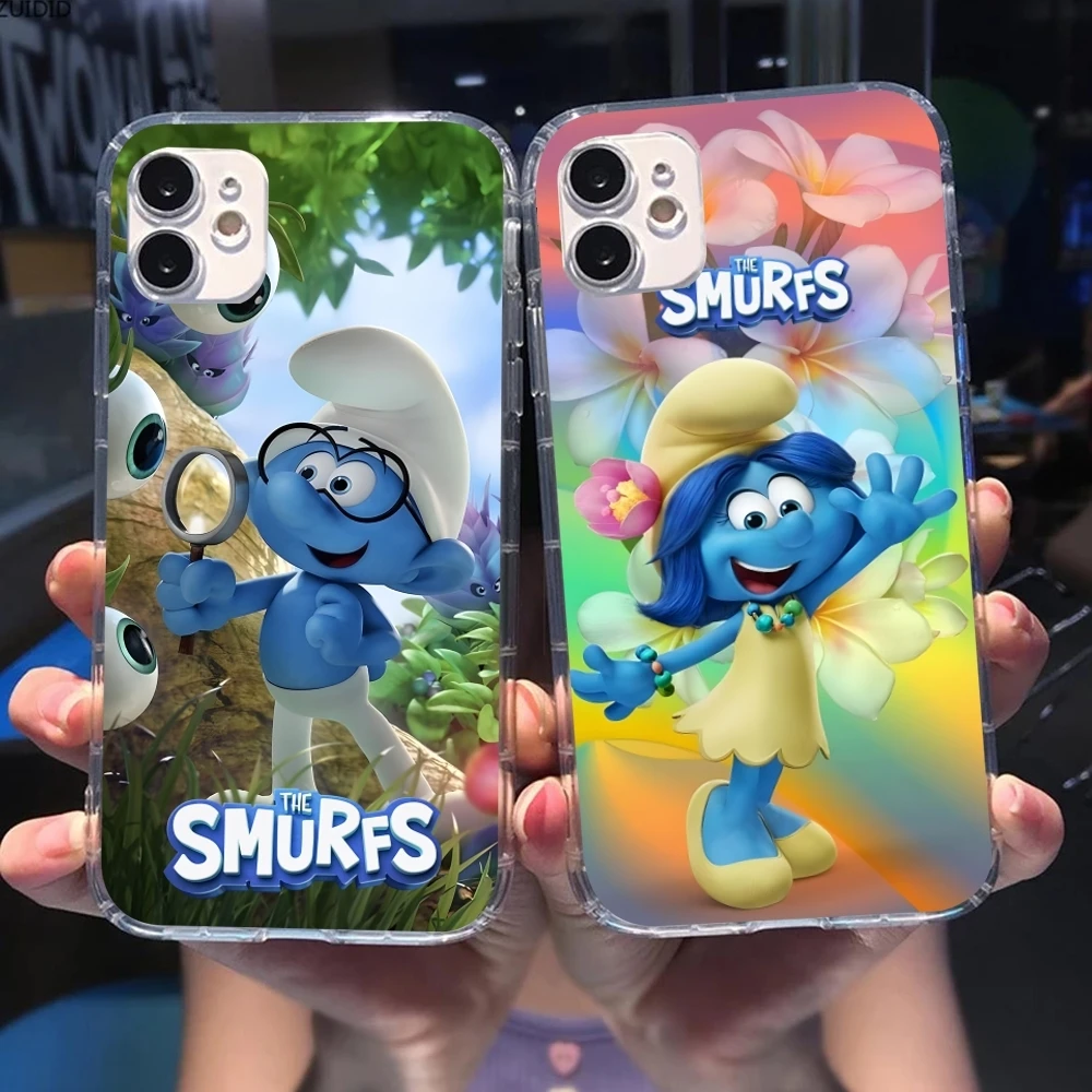 Smurfs Smurfette Smart Чехол для мобильного телефона iPhone 16 15 14 13 12 11 X XR XS 8 Pro Max Plus