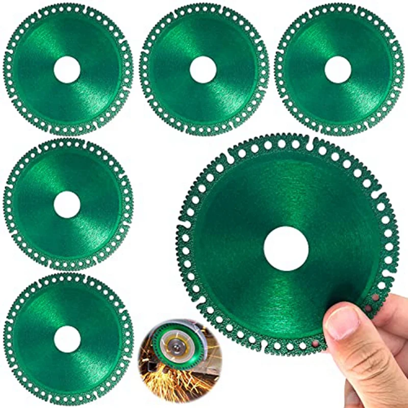 

6PCS Indestructible Disc For Grinder, Composite Multifunctional Grinder Blades, Indestructible Disc For Rock Slabs,Tiles