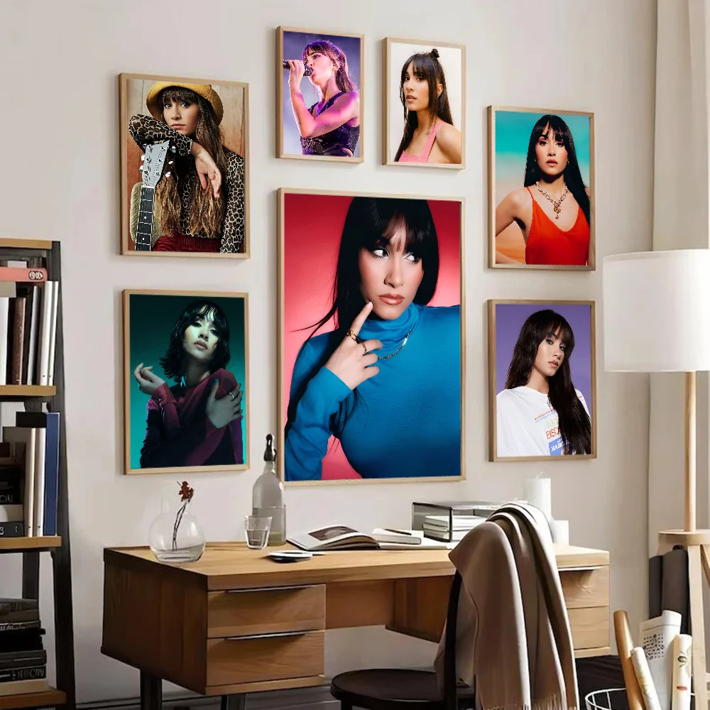 Aitana Ocana Singer Anime Posters Sticky Decoracion Painting Wall Art White Kraft Paper Decor