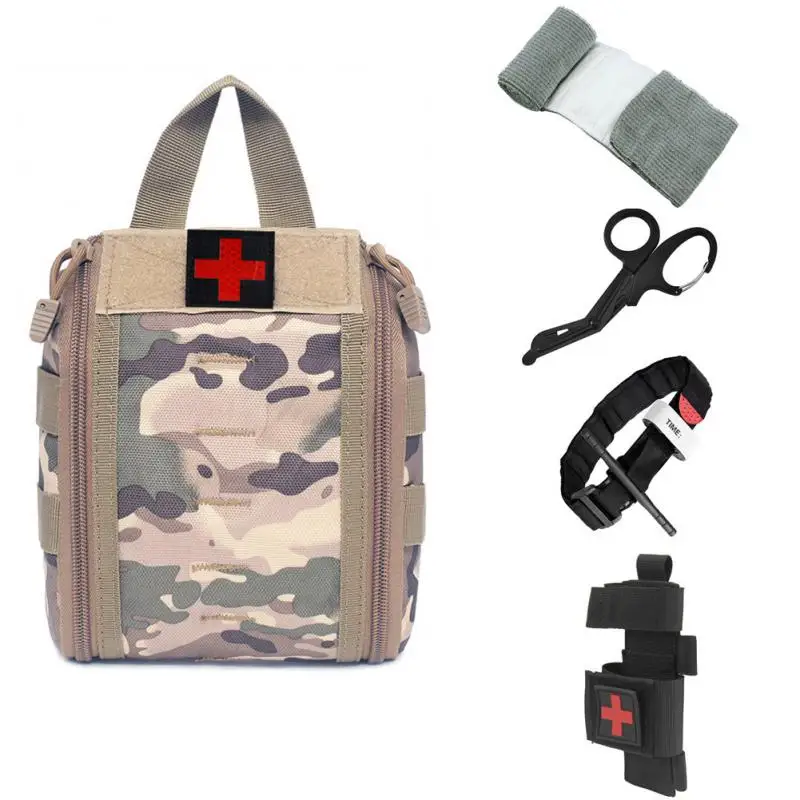 

Портативный тактический набор первой помощи, медицинская сумка для пеших прогулок, путешествий, домашняя сумка для аварийного лечения, чех...