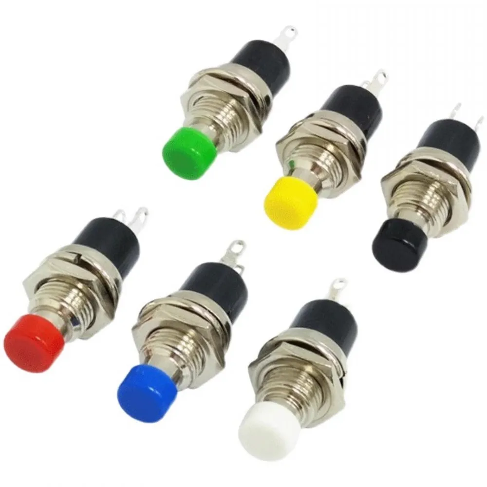 100 шт 7 мм мини круглый Мгновенный кнопочный переключатель Нажмите самосброс