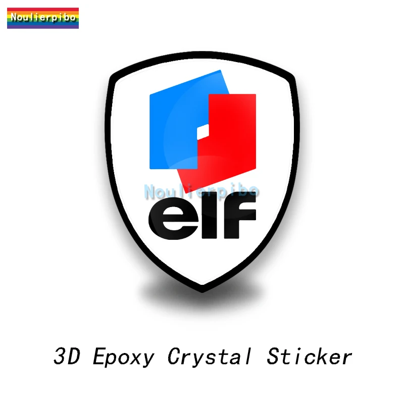 3D стерео эпоксидная купольная гибкая автомобильная наклейка гоночное масло логотип ELF ПВХ автомобиль мотоциклетный шлем офисные принадлежности ноутбук виниловая наклейка
