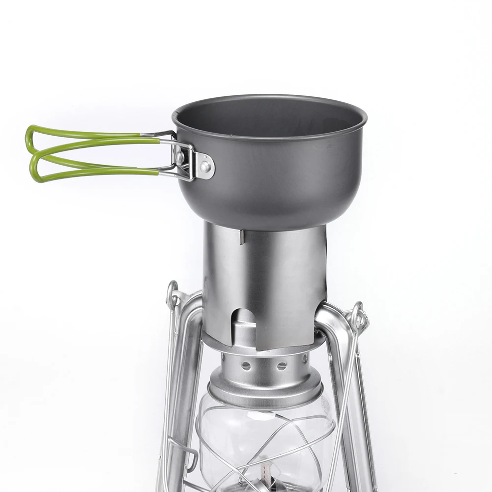 

Stainless Steel Lampshade Cover Detachable Kerosene Oil Lights Lampshade Insulated Wine Water Bracket Retro Lighting Accessories