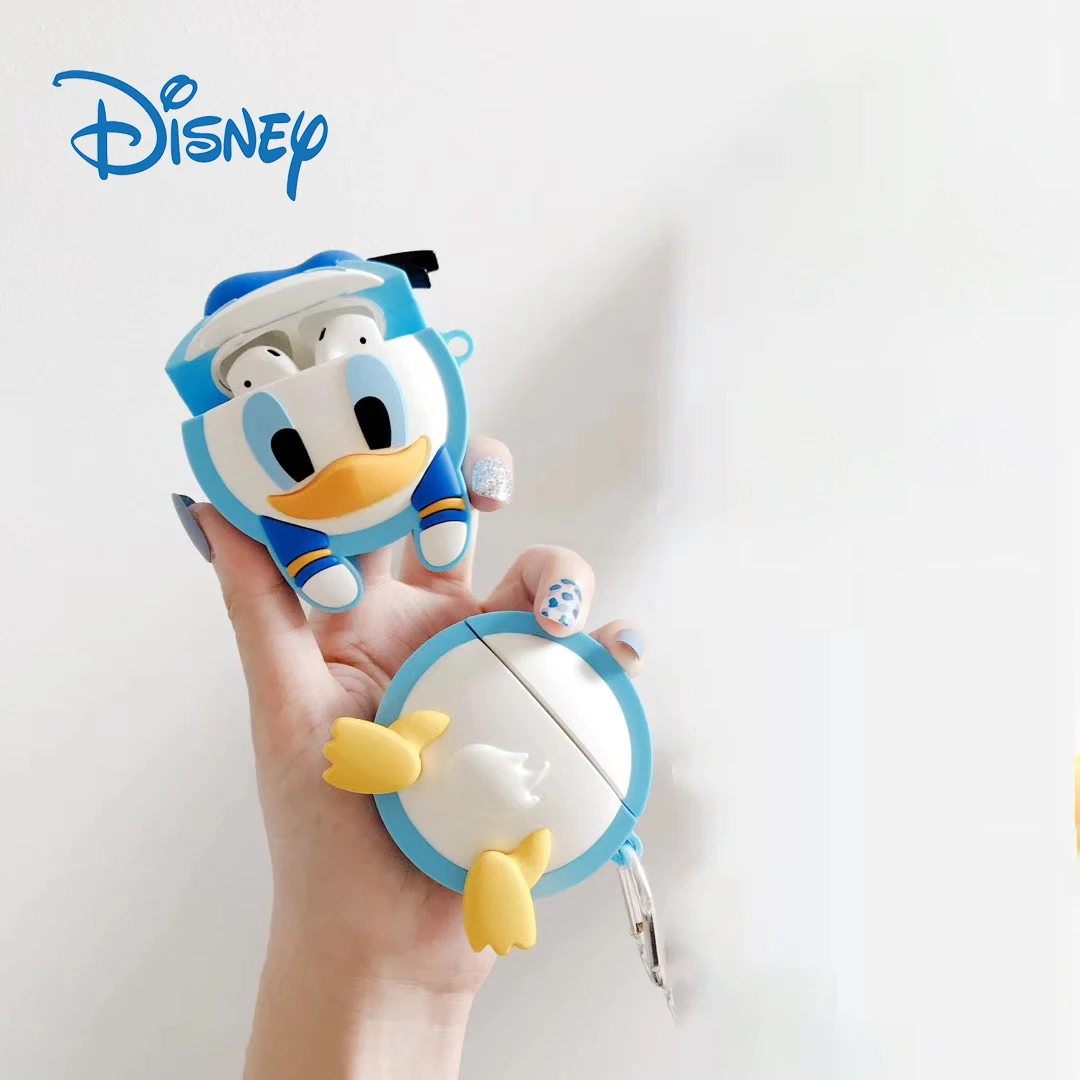 

Disney Donald Duck Lotso Bear Case For AirPods 2 1 For Apple Airpods 3 Kawaii Wireless Bluetooth Earphone Silicone Funda Cover