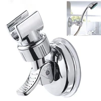 universal adjustable hand shower holder with suction cup 360%c2%b0 rotation chrome plating shower bracket rack bathroom accessories