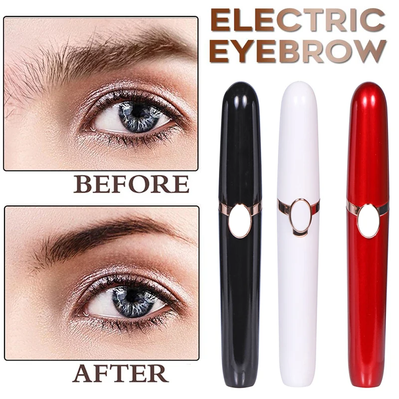 

1pc Electric Eyebrow Trimmer Painless Eye Brow Epilator Mini Eye Brow Shaper Shaver Razor Portable Facial Hair Remover for Women