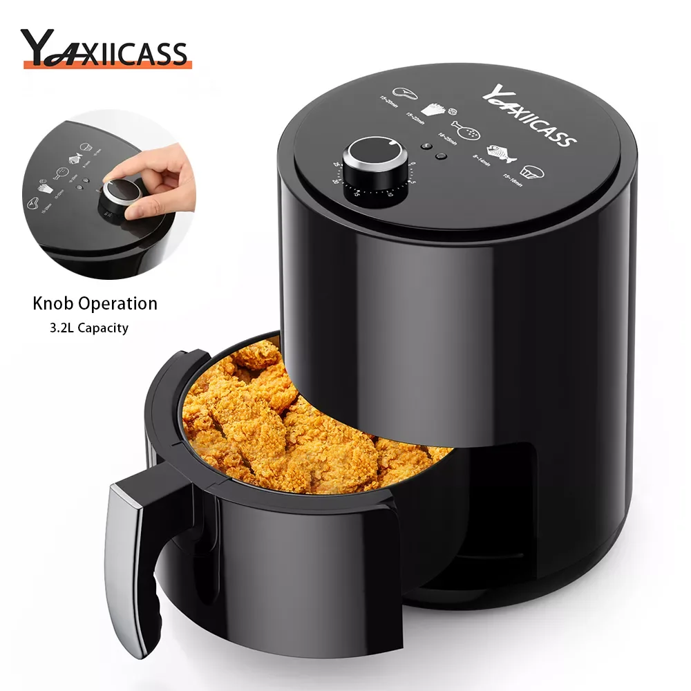 

YAXIICASS Air Fryer Without Oil 3.2L Large Capacity 360°Baking Convection Oven Home Intelligent Multipurpos Deep Fryer