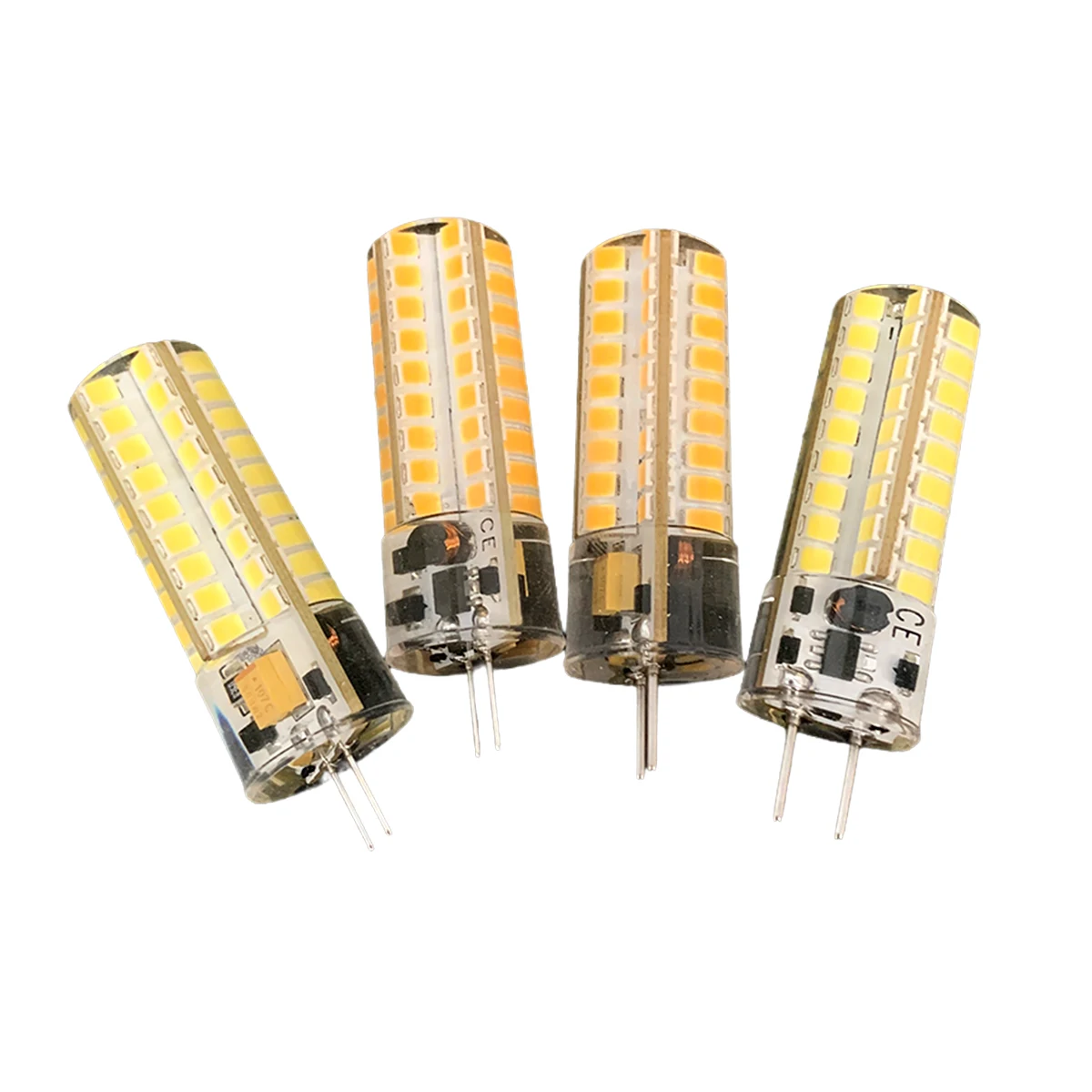 Подвижная лампочка G4 / gy6.35 Led 7w 72led 12v Кукурузная крышка 3000k Прозрачный свет Жизнь