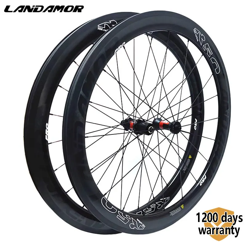 

LANDAMOR PRO 700C Road Wheels Japan T800 Carbon Ultegra DT 240 Sapim Spoke 20 24 Hoels Tubeless EN Standard C V Brake 50 Depth