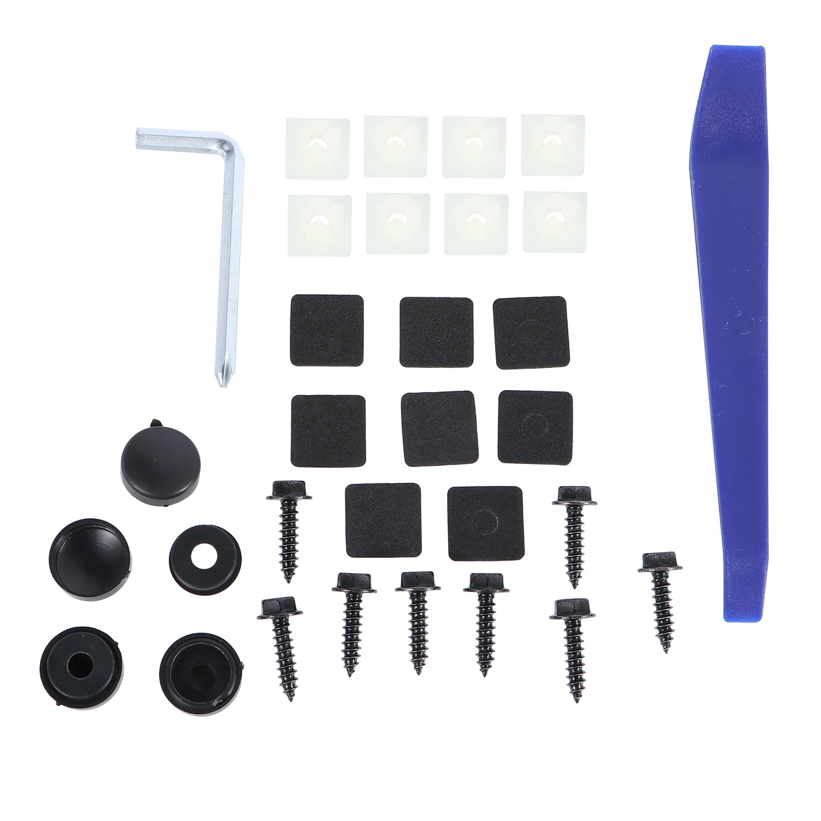 

1 Set License Plate Screws Fastener Kit Stainless Steel Screws for Fastening
