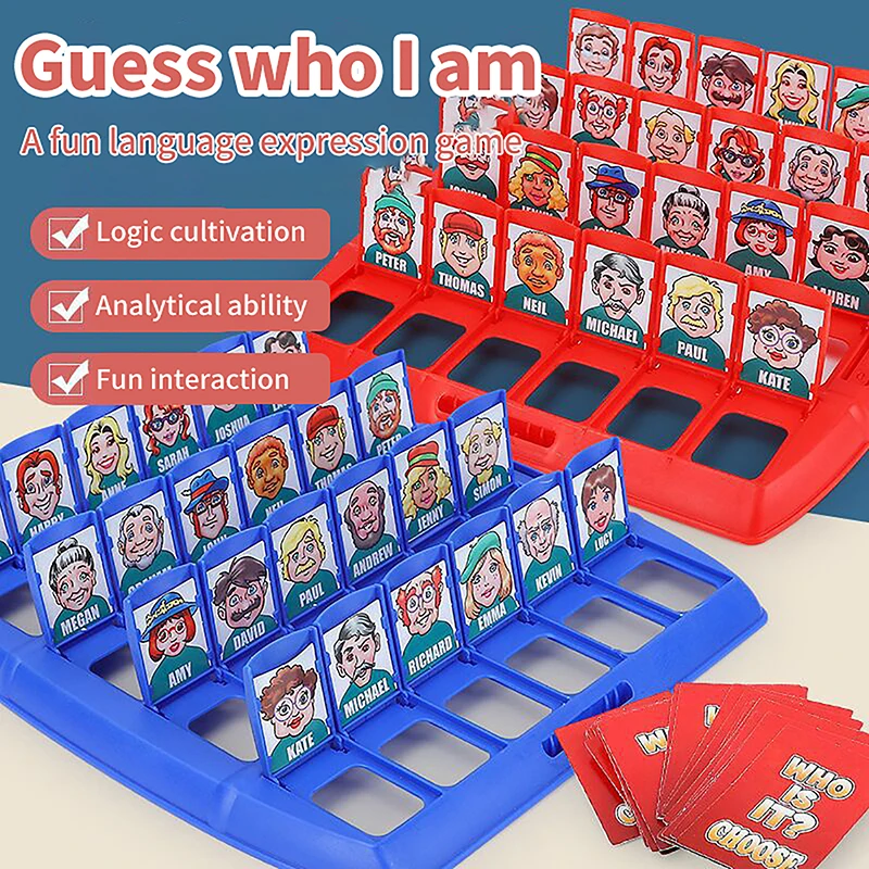 Who Is It семейная игра с угаданием памяти детская забавная игрушка-антистресс