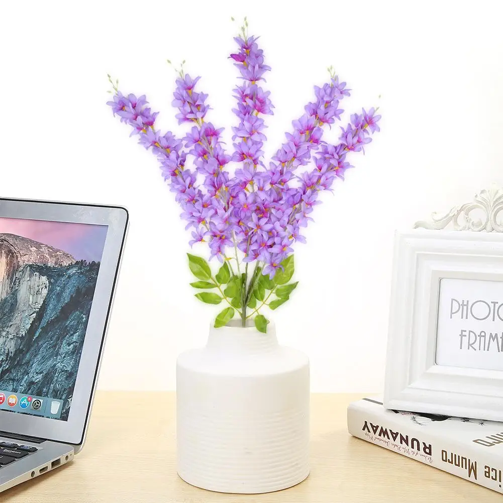 

Artificial Fake Lilac Flower Hanging Bunch Bouquet Wedding Photography Prop Home Garden Wall Decorative Accessories