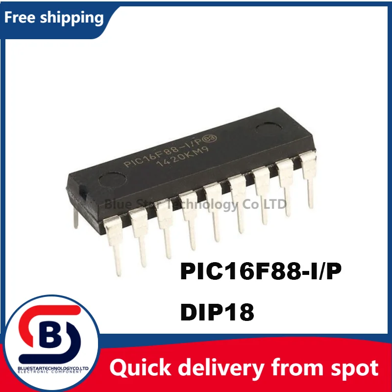 

Бесплатная доставка, 5-20 шт./партия, Φ/P PIC16F88 16F88 DIP18, быстрая доставка с spot
