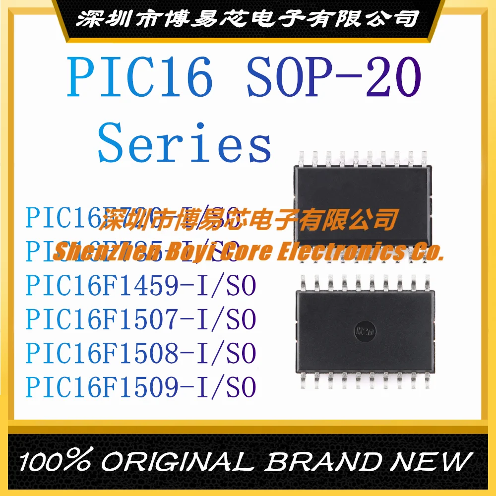 PIC16F720-I PIC16F785-I PIC16F1459-I PIC16F1507-I PIC16F1508-I PIC16F1509-I SO SOP-20 Microcontroller (MCU/MPU/SOC)