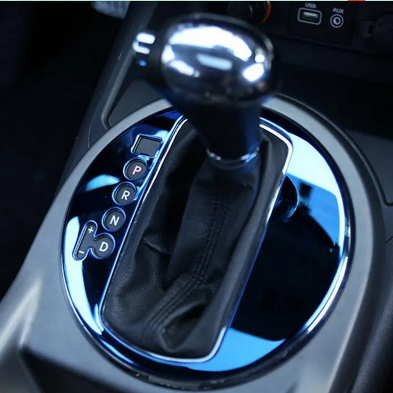 

Car Shift Gear Panel Trim Frame Cover for Kia Sportage 2010 2011 2012 2013 2014 2015 ABS Chrome Car Interior Molding Silver