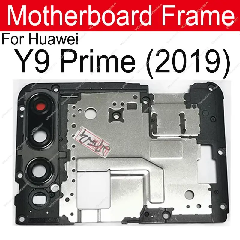 

For Huawei Y9 Prime 2019 STK-L21, STK-L22, STK-LX3 Back Rear Motherboard Cover Frame Cover on Mainboard Repair Parts