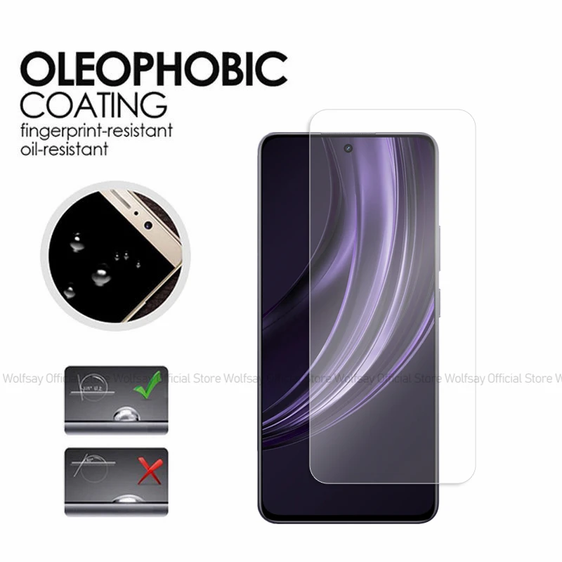 2/4 шт. Защитное стекло для экрана Realme 13 Plus