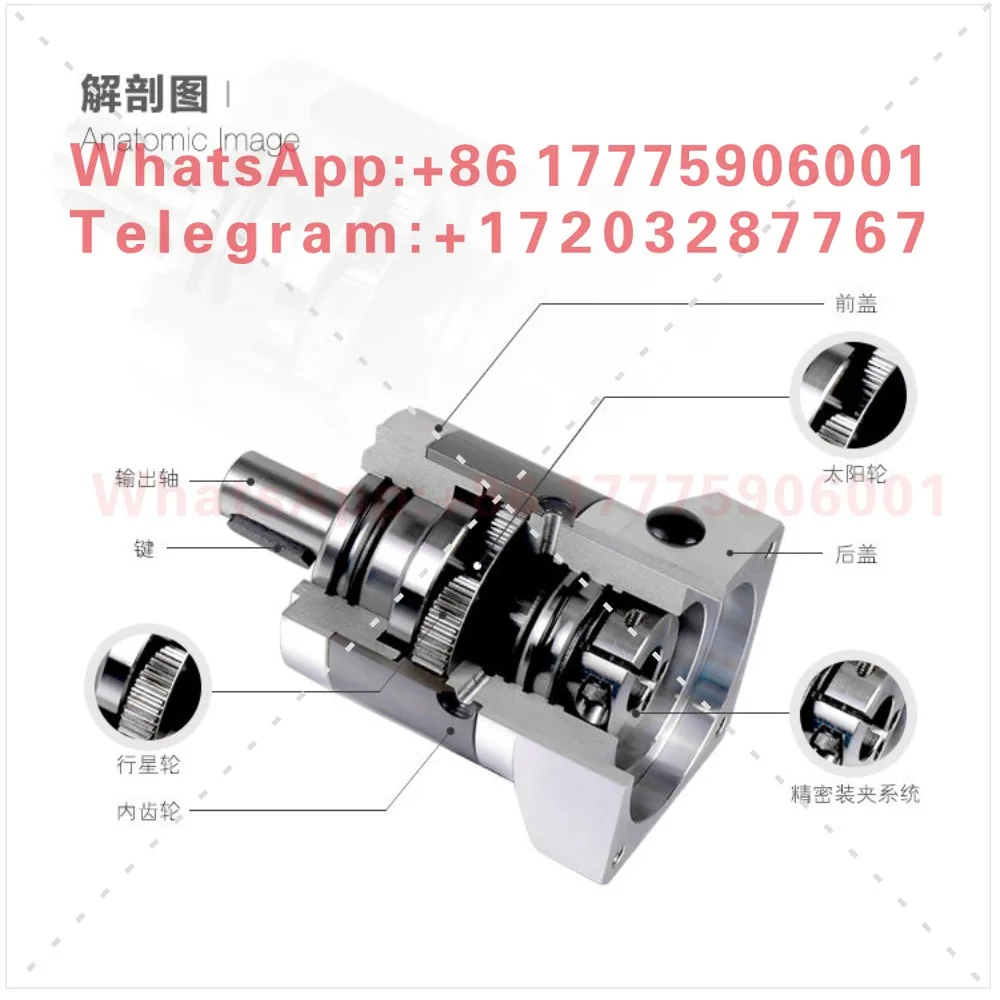Фото Планетарный редуктор Zhongda 120ZDF10-1500T4/120ZDF5-1000T7 с сервоприводом Mitsubishi 1000W №2