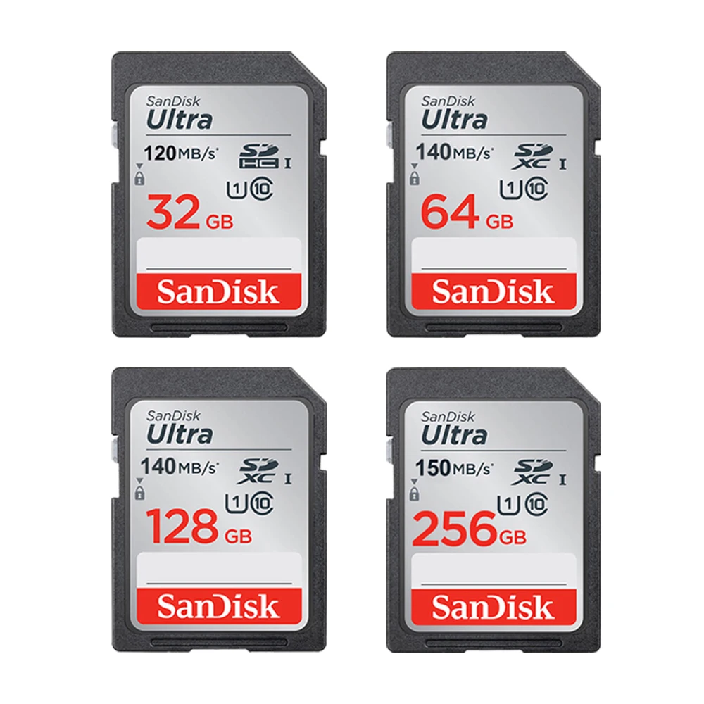 Карта памяти SanDisk Extreme SD класс 10 256/128/120/64/32 ГБ