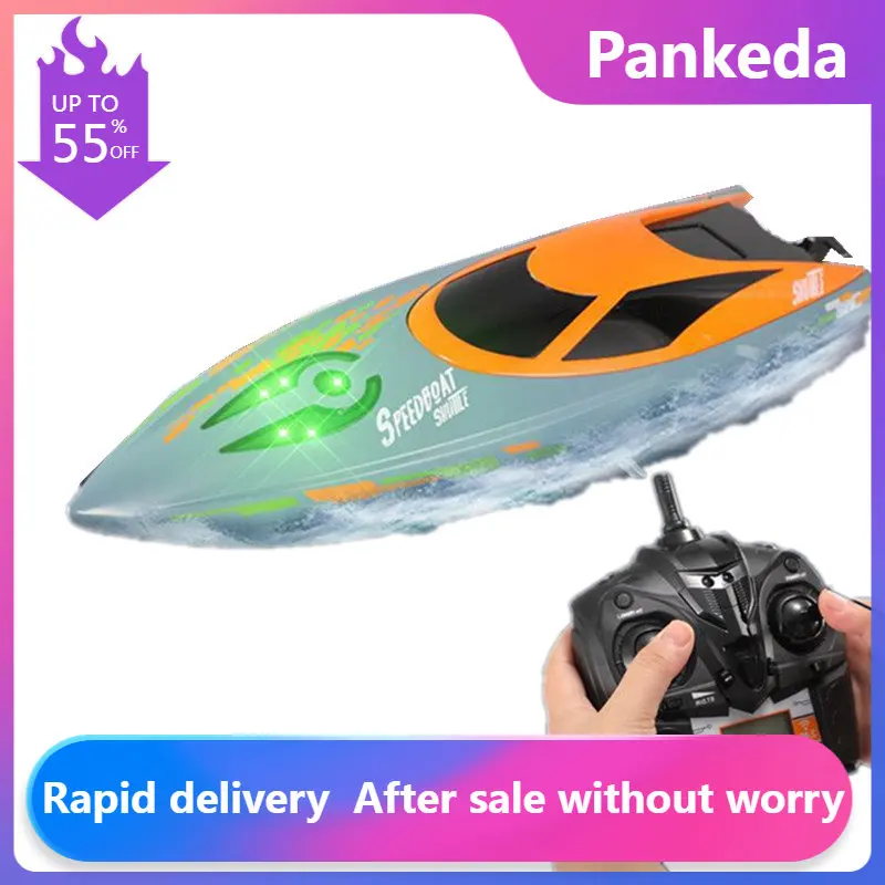 

Children's Large 2.4G High-Speed Radio Remote Control Competitive Rowing Boat Charging Electric Water RC Speedboat Boy Toy Gift