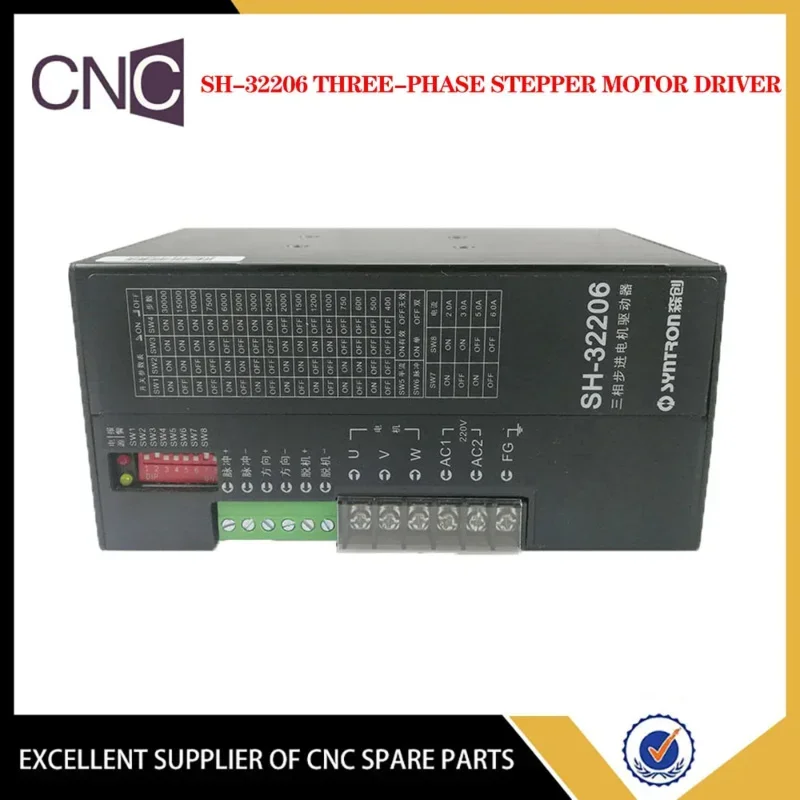 SH-32206 Драйвер шагового двигателя 220 В Трехфазный гибридный ток 6 А для