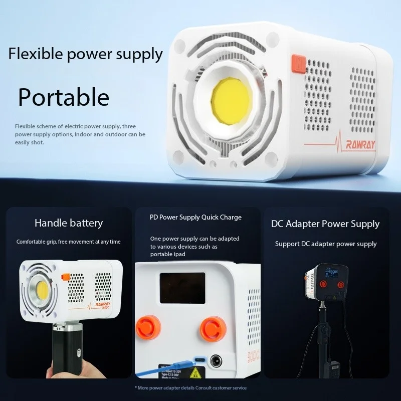 Фото Rawray PD-150DC 2800-6500K 150 Вт Мини-крепление Bowens Портативный светодиодный светильник COB для портрета, свадьбы, съемки пленки, фотосъемки №5