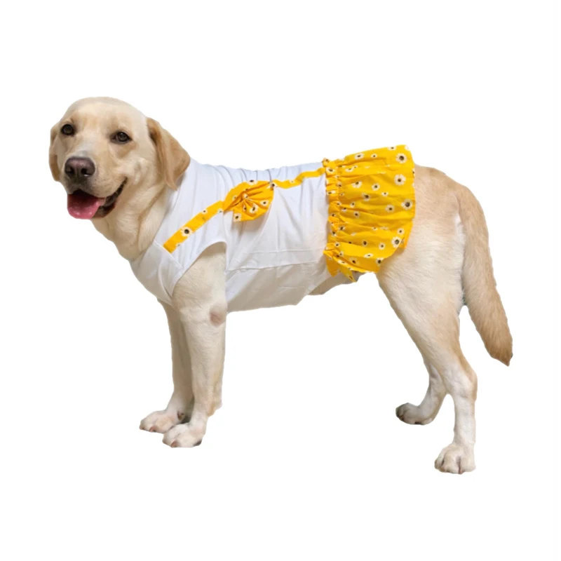 

Summer Dog Clothes Small Medium Big Large Dog Dress Skirt Poodle Corgi Husky Labrador Golden Retriever Clothing Pet Costume 6XL