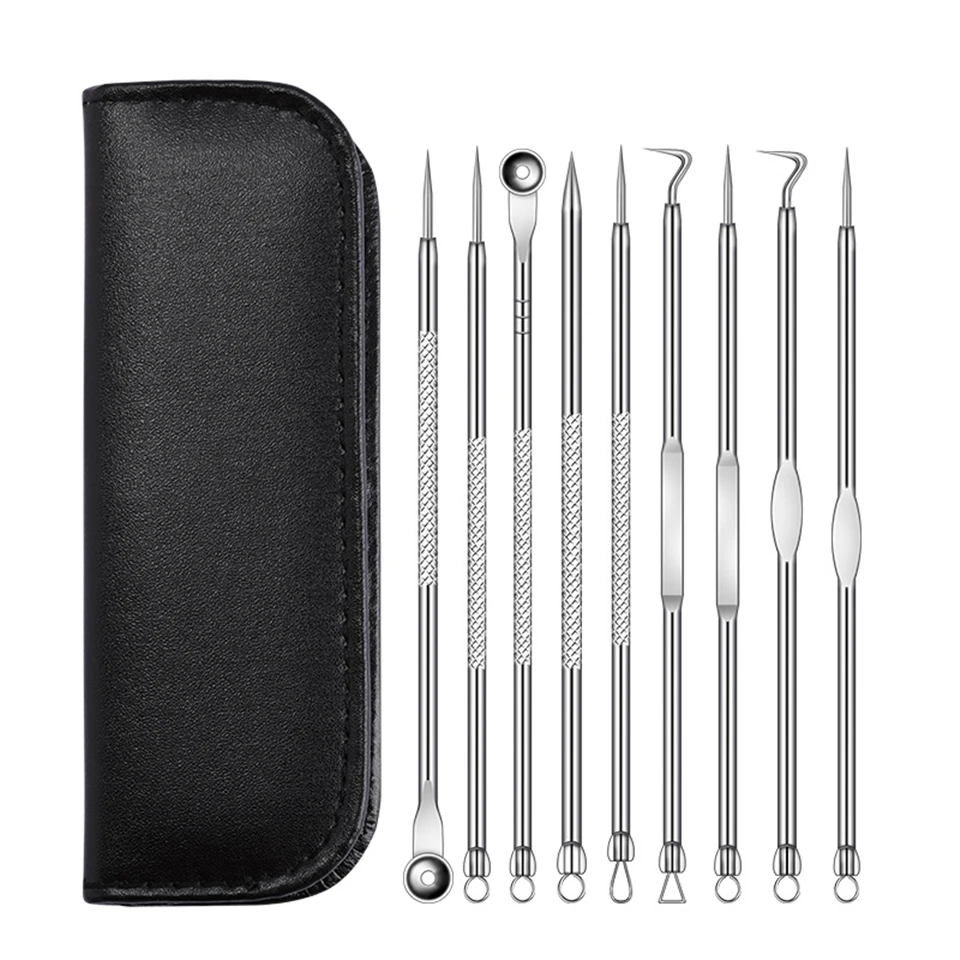

4/9PCS Acne Blackhead Removal Needles Black Dots Acne Remover Squeeze Deep Cleansing Facial Blackhead Eliminators Skin Care Tool