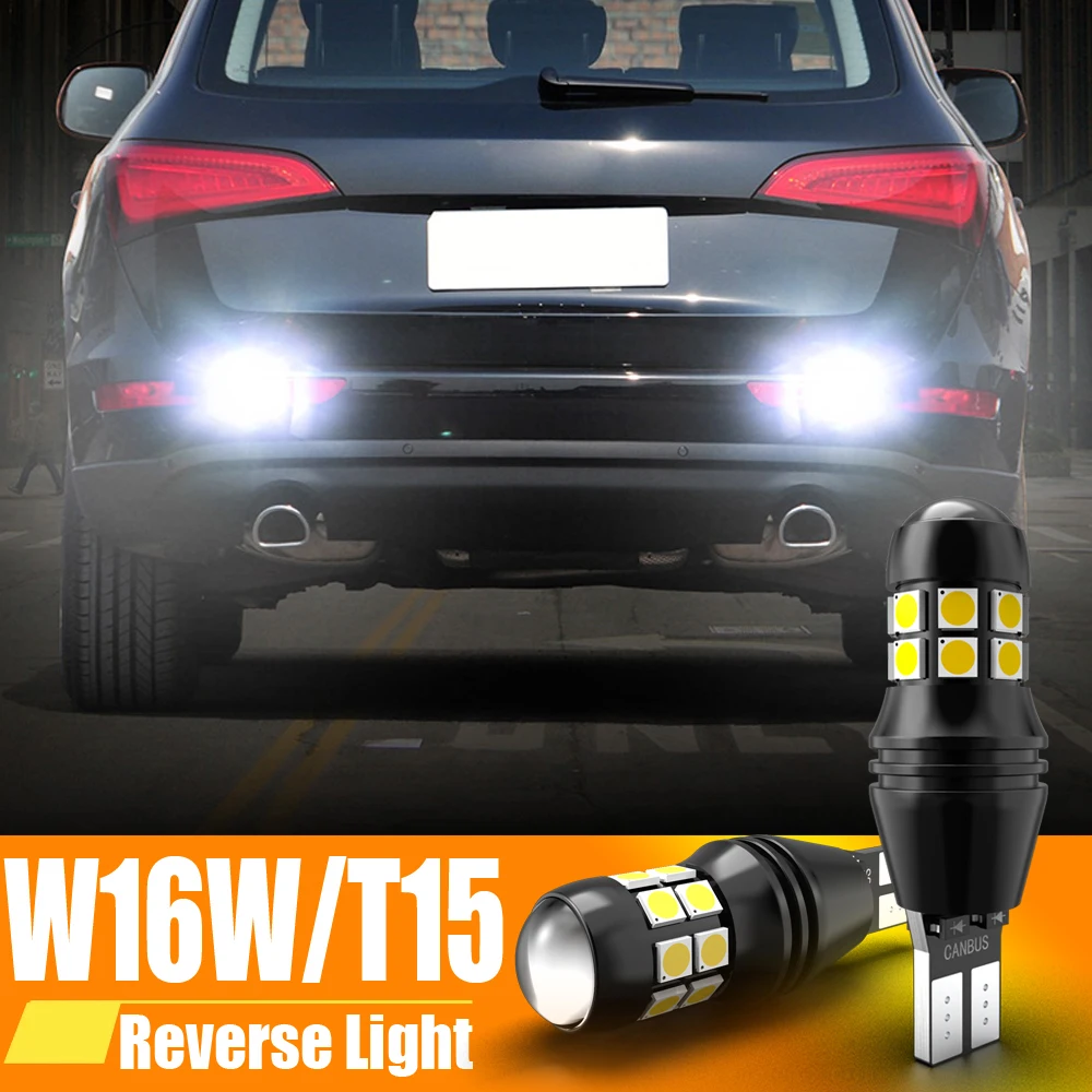 

Светодиодная лампа задсветильник хода W16W T15 921 Canbus без ошибок для Audi A1 8X A3 8P A4 B8 B9 A5 A6 C6 C7 A8 Q2 Q3 Q5 TT 8J, 2 шт.