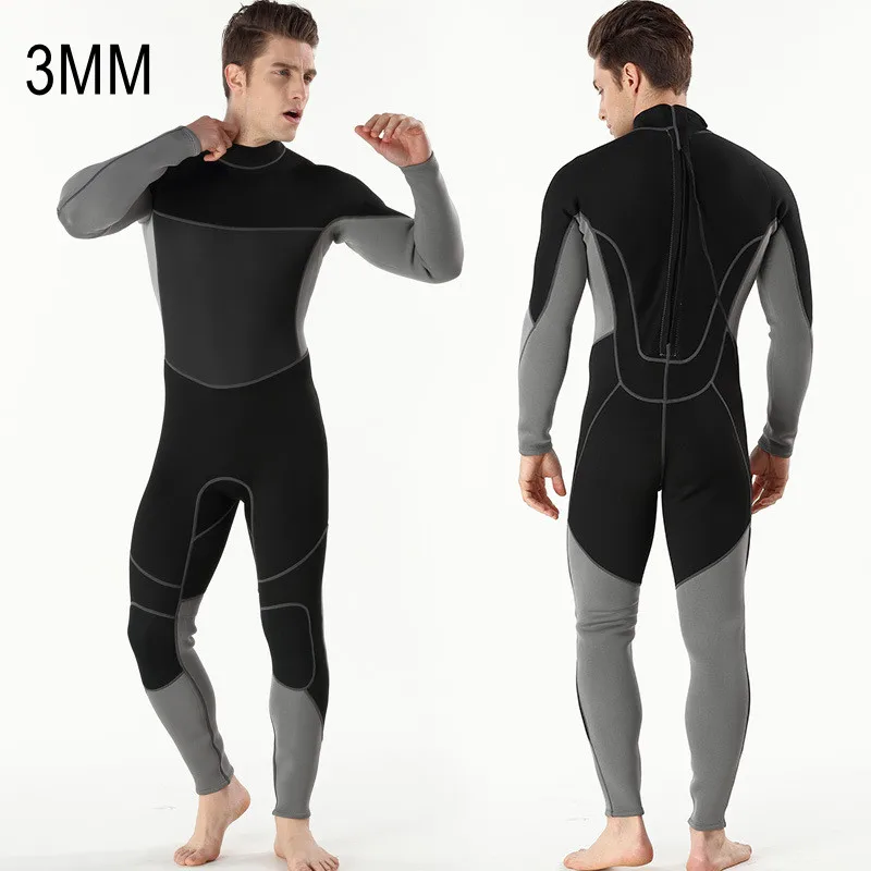 3MM Neoprene Full Body Spearfishing Snorkeling Wetsuit For Men Women Scuba UnderWater Hunting Kayaking Surfing Swim Diving Suit