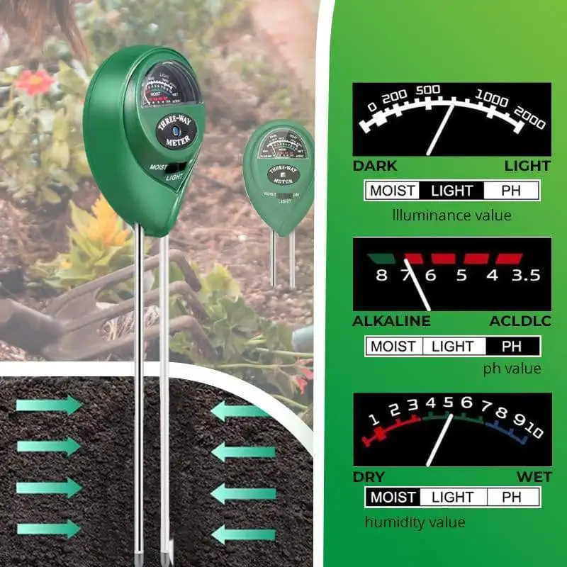 

Monitor Plant Hygrometer Meter Tester 1 Moisture In Humidity Garden Soil Hydroponics Light 3 Flower Sunlight Acidity Meter