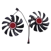 2pcs 95mm fdc10u12s9 c cf1010u12s cooler fan for xfx radeon rx580 rx590 graphics card cooling fan