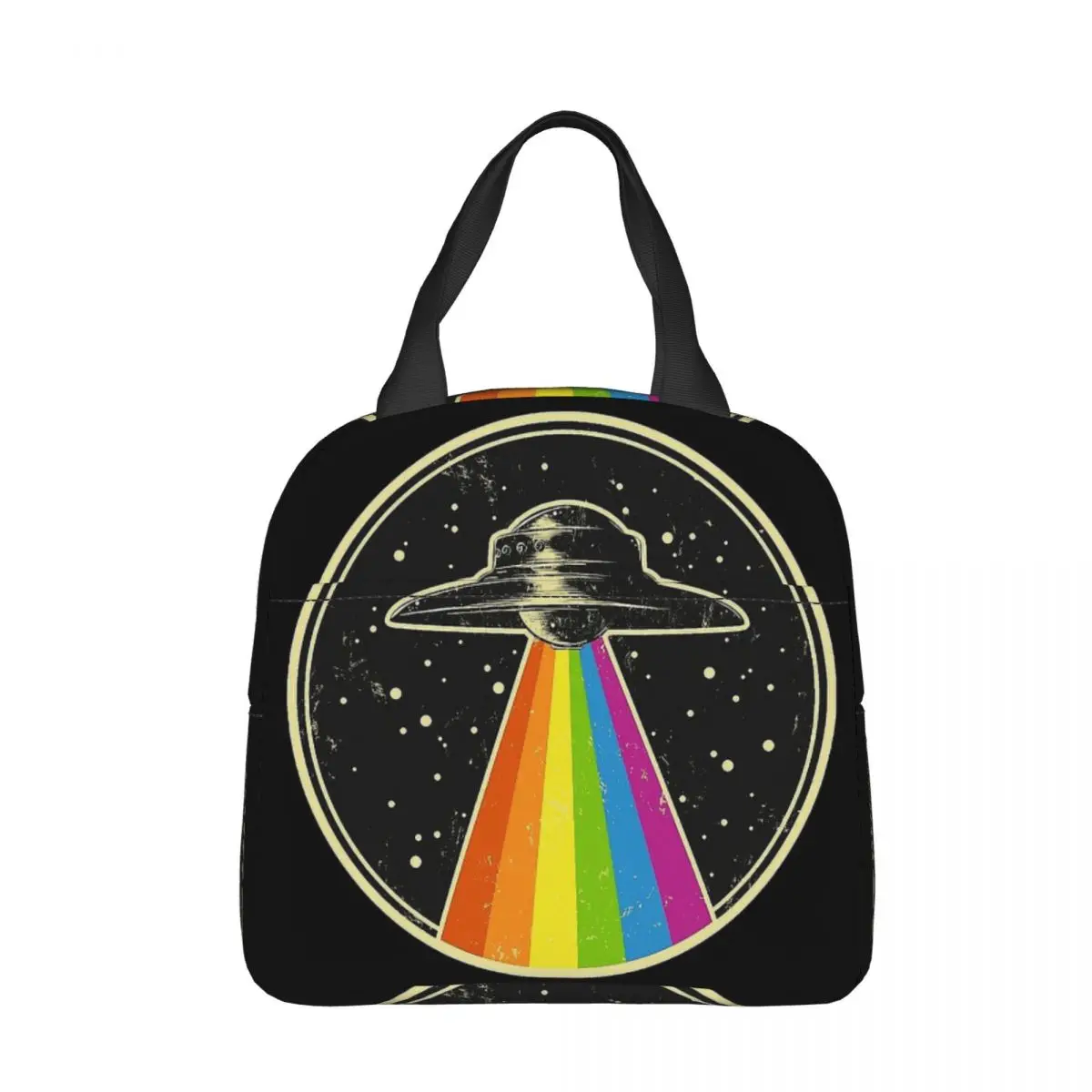 

Сумка для ланча Queer UFO, радуга, НЛО, для детей
