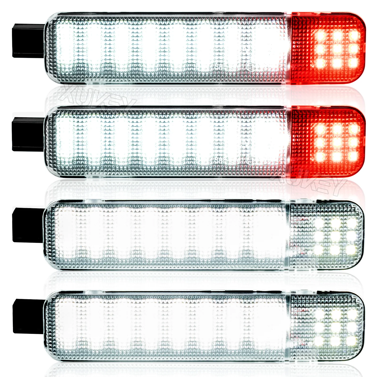 

2 шт. для Chevy/GMC C/K 1500 | 2500 | 3500 Tahoe Yukon Hummer H2 36, светодиодная Дверная панель, искусственная лампа, белая, красная, двойная кровать