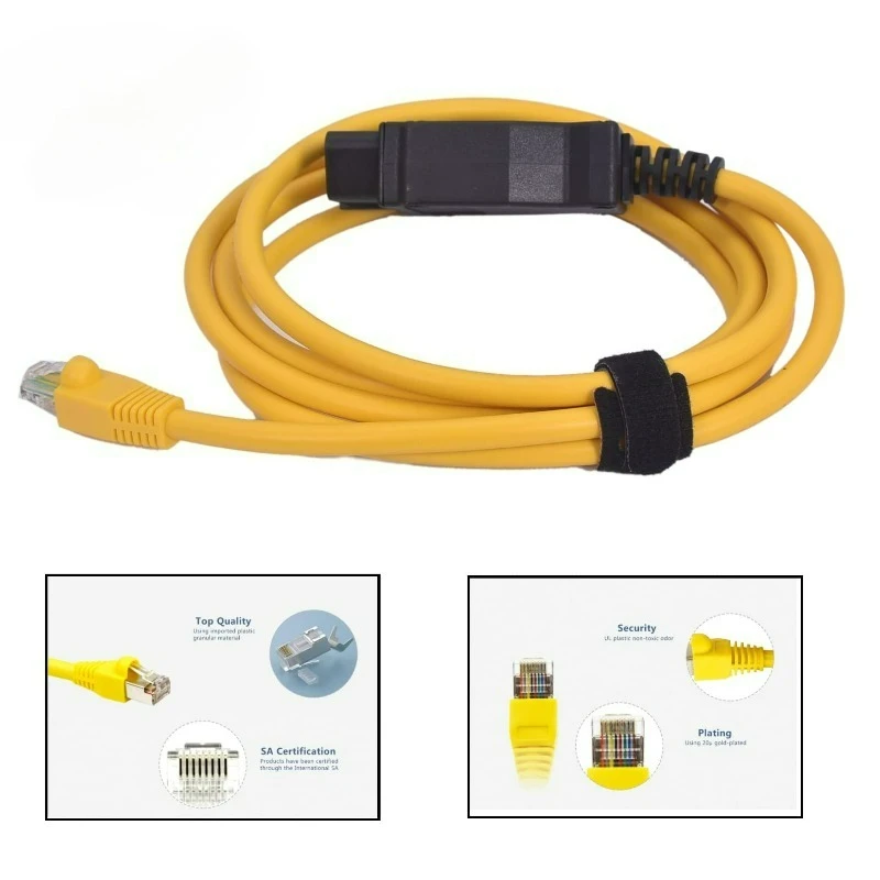 Фото Диагностический кабель для автомобилей серии F - интерфейс Ethernet-OBD2 с разъемом ICOM №1