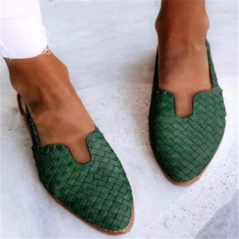 

Женские босоножки с острым носком, сандалии на плоской подошве без застежек, туфли Muller больших размеров 34-43, лето 2023