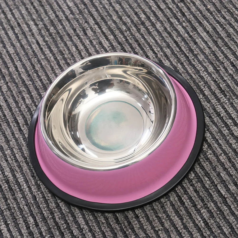 Stainless Steel Dog Bowl for Dish Water Paw Food Pet Puppy Cat Feeder 18cm (Green) pet bowl supplies