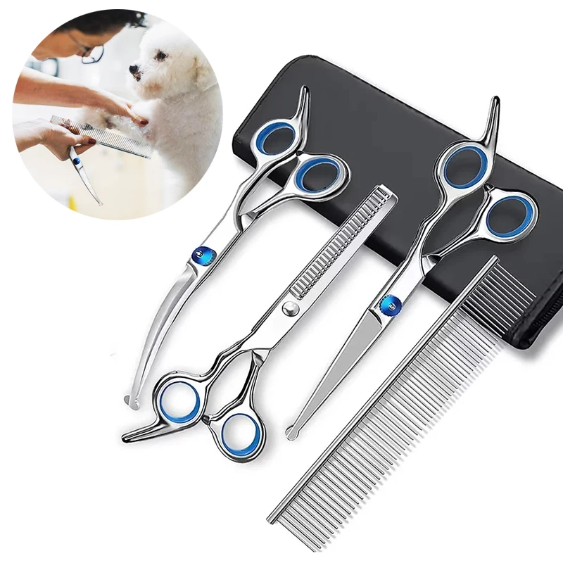 

New For Hair Shears Scissors Pets Round Animal Grooming Professional Head Cutter Pet Steel Safty Dog Scissors Cutting Stainless