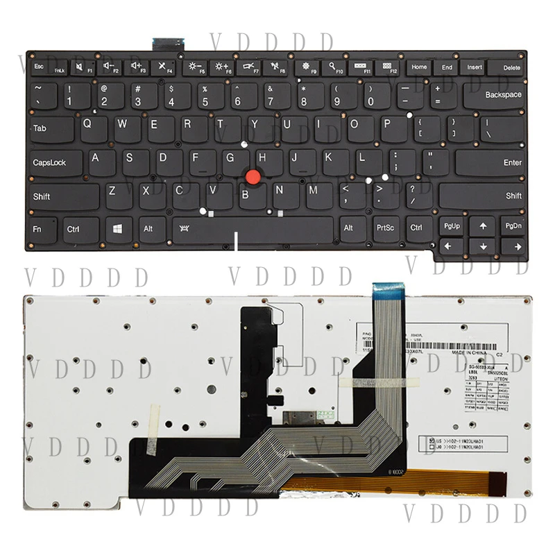Фото Клавиатура с подсветкой и трекпойнтами для Lenovo Thinkpad S3-431 S3-440 S3-S431 S3-S440 №2