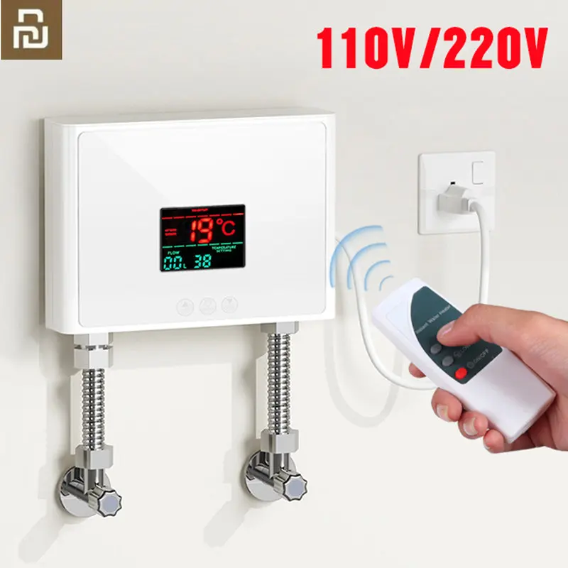 

Водонагреватель настенный Электрический с ЖК-дисплеем и пультом ДУ