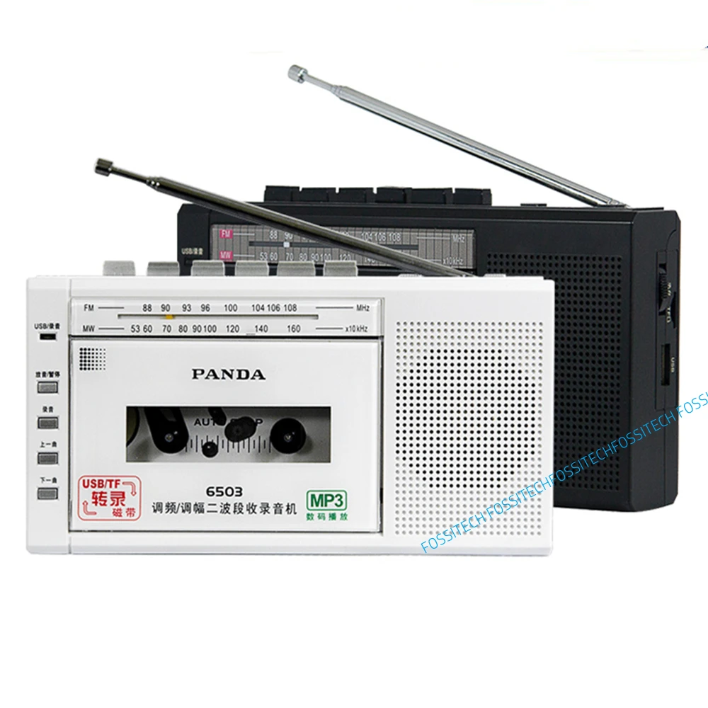 Записывающее устройство PANDA 6503, кассета, лента для переноса в MP3, встроенный микрофон, поддержка записи, USB диск, TF карта, воспроизведение, Rec, FM... (art.: 7a68dd382) - 7a68dd382
