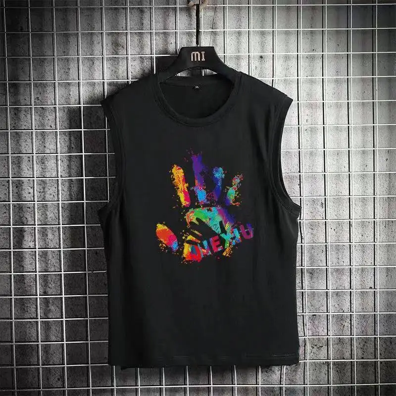 

2022 New Compression Tights Gym Tank Tops Quick Dry Sleeveless Sports Shirt Men Fitness Clothing Summer Cool Men's Running Vest