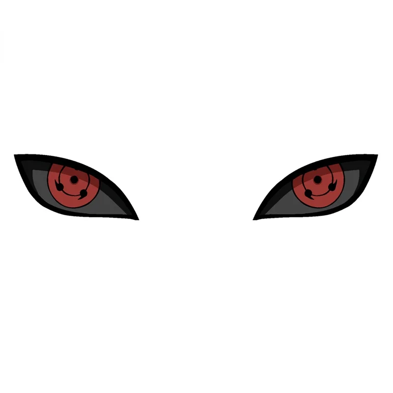 

13cm x 2.4cm for Rubbish Metempsychosis Sharingan Anime Car Sticker Vinyl Windows Suitable for All Types of Vehicles