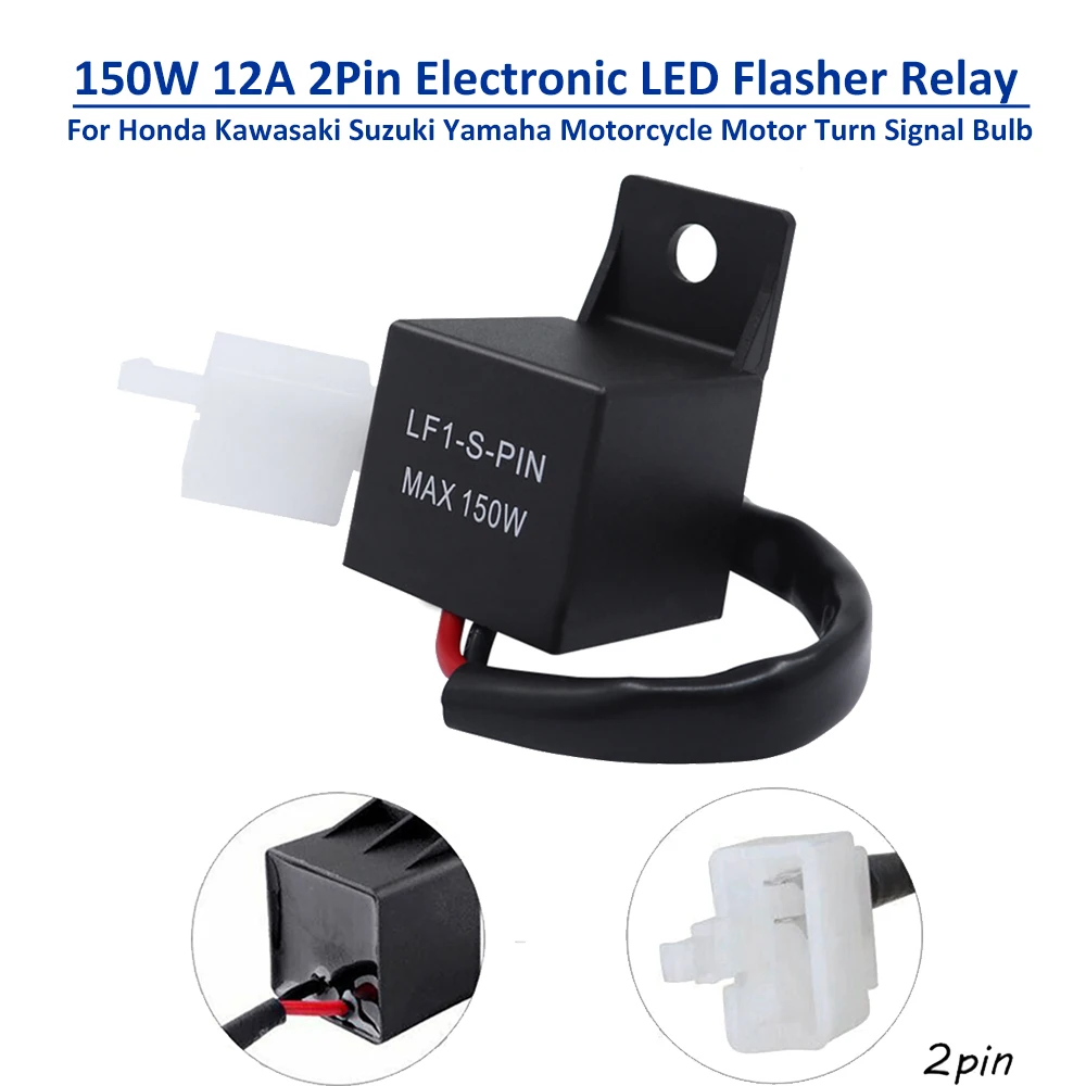 Электронное светодиодное реле мигалки для Honda Kawasaki Suzuki Yamaha
