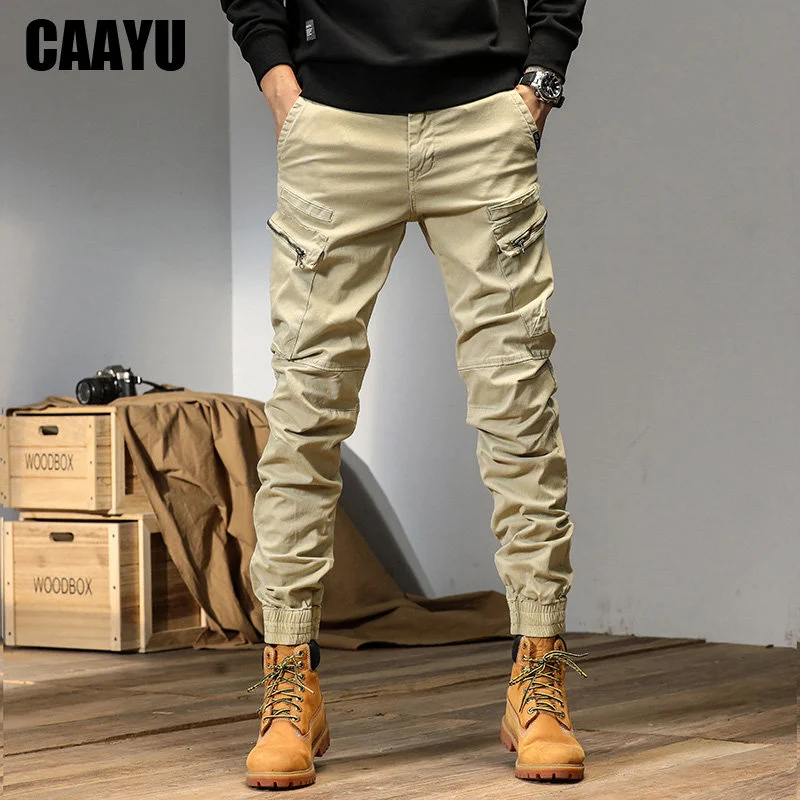 

Joggers Cargo Pants Men Casual Hiphop Multi-Pocket Male Trousers Sweatpants Streetwear Techwear Tactical Track Khaki Pants