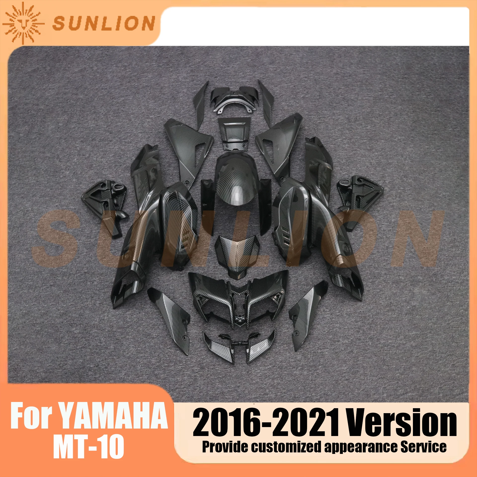 Фото Для YAMAHA MT-10 MT10 2016 - 2021 комплекты из углеродного волокна с окрашенным внешним видом на все тело Обтекатели 2016 2017 2018 2019 2020 №1