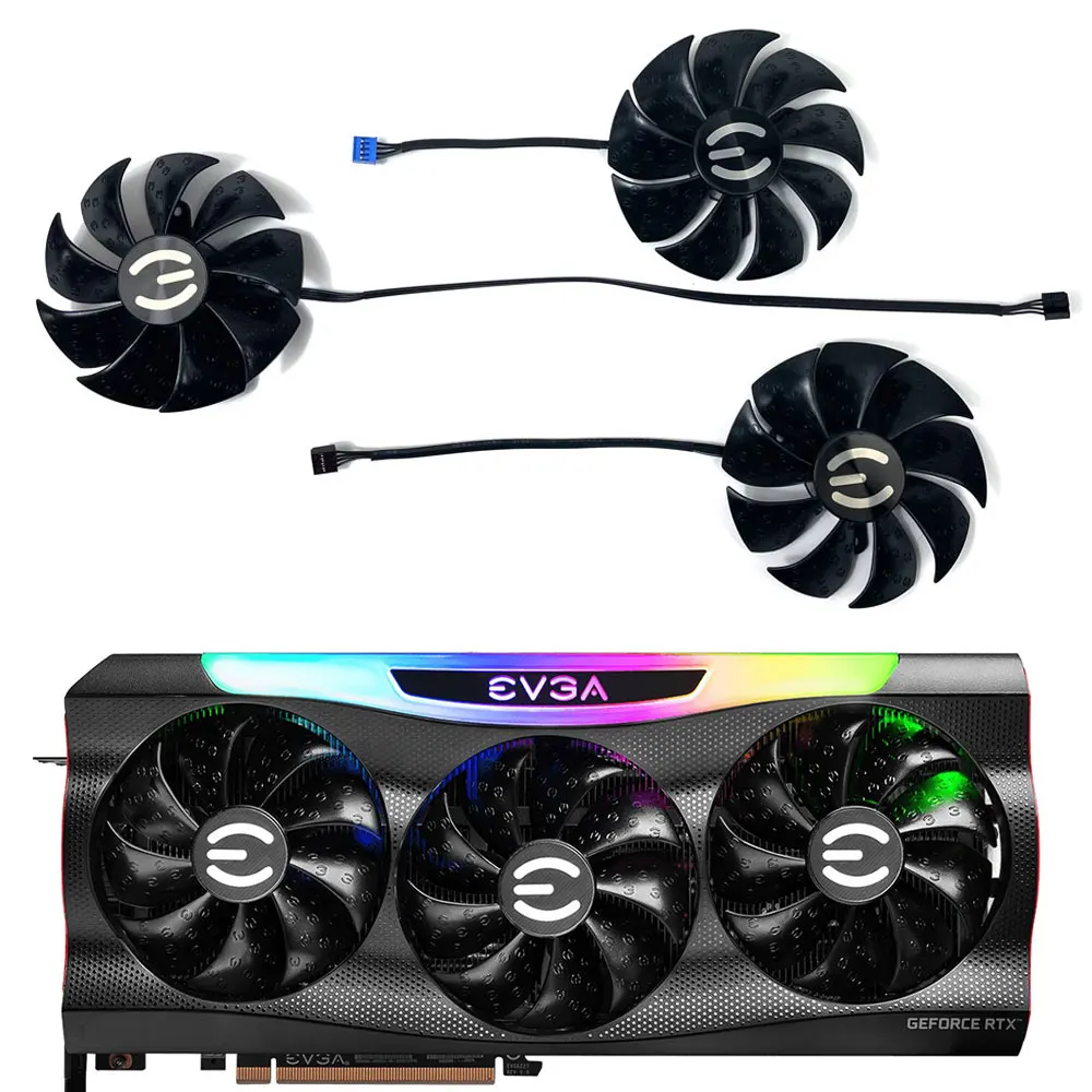 

For EVGA GeForce RTX3080 RTX 3090 FTW3 ULTRA Cooling Fan PLD09220S12H 87MM 4PIN RTX3090 3080 TI 3070 FTW3 ULTRA GPU FAN