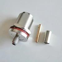 connector n female o ring bulkhead panel mount nut plug solder pin crimp for lmr195 rg58 rg142 rg223 rg400 cable rf adapter