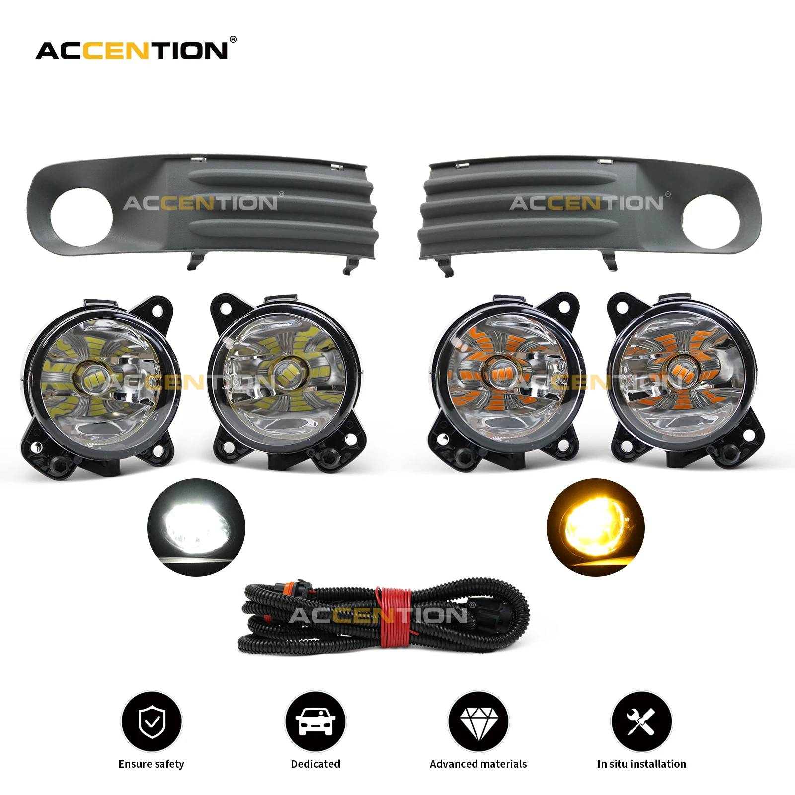 

Светодиодные противотуманные фары для VW Transporter Multivan Caravelle T5 2003 2004 2005 2006 2007 2008 2009 2010, противотуманные фары, противотуманные фары с проводом для гриля