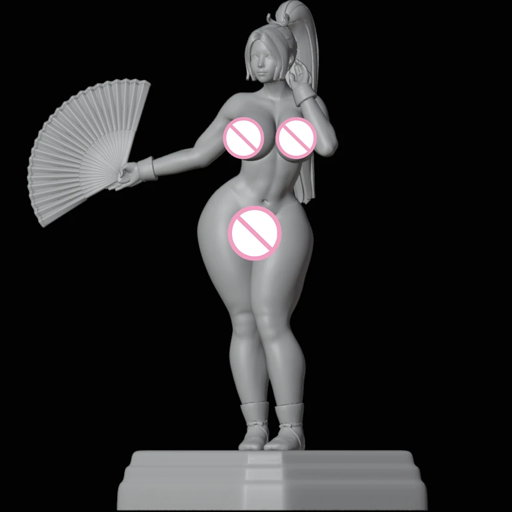 Коллекция 1/24 года набор моделей с 3d-печатью складной веер женская красота NSFW